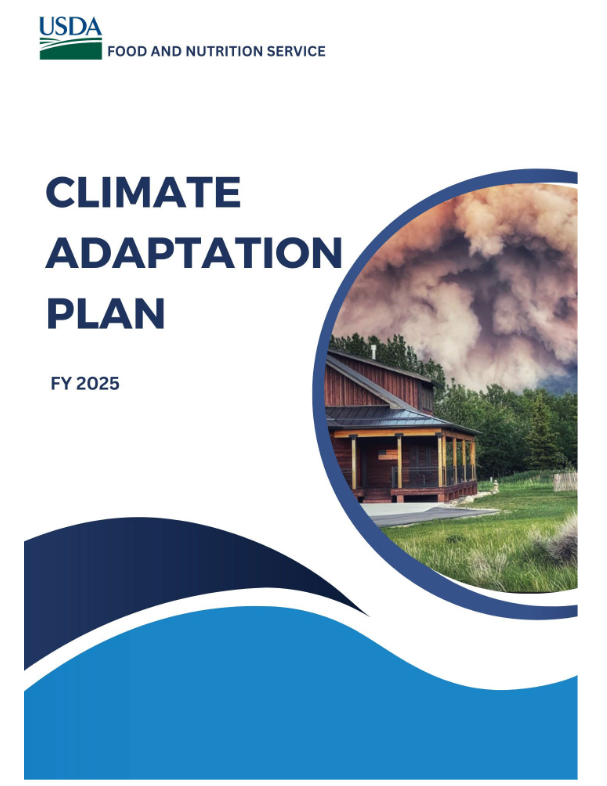 Cover page for the 2024 FNS Climate Adaptation Plan.