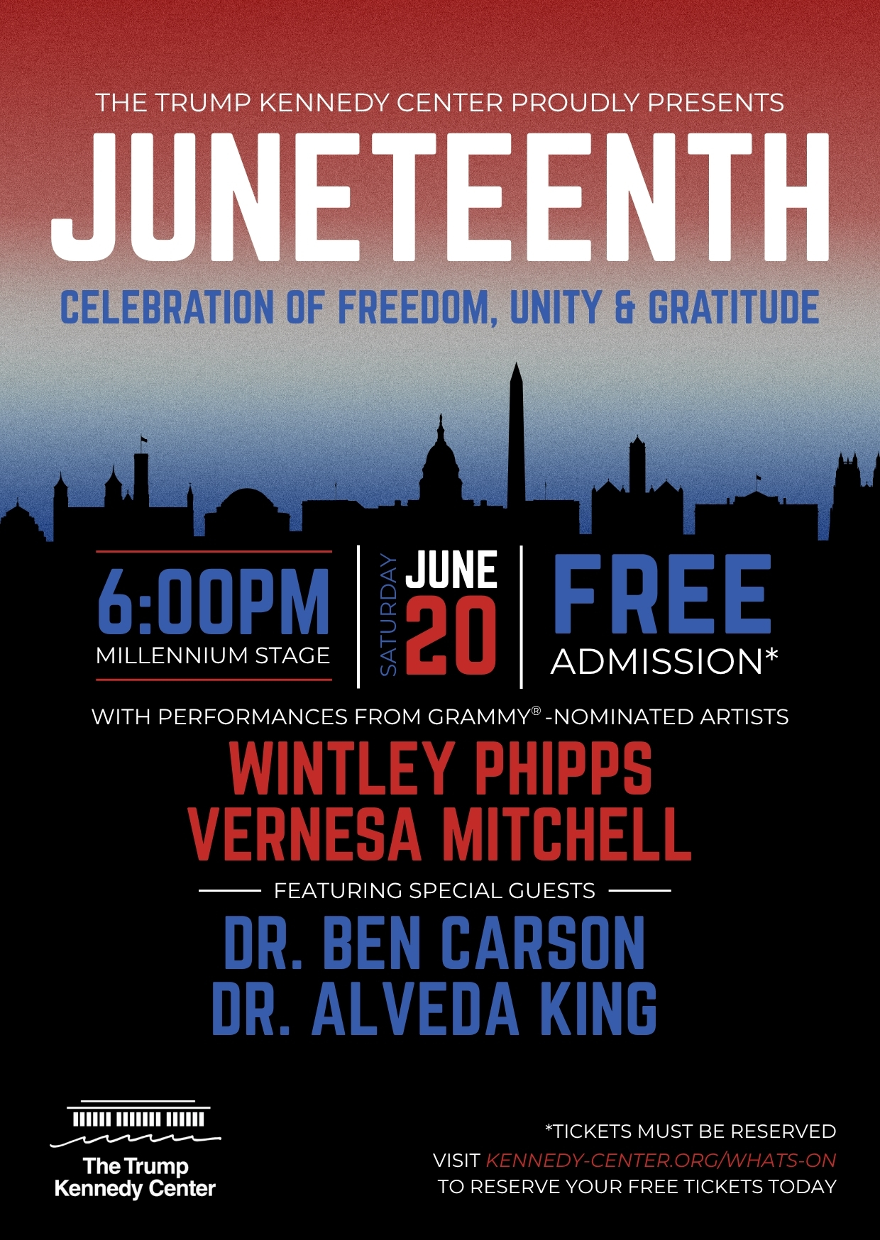 Trump Kennedy Center Juneteenth Invite