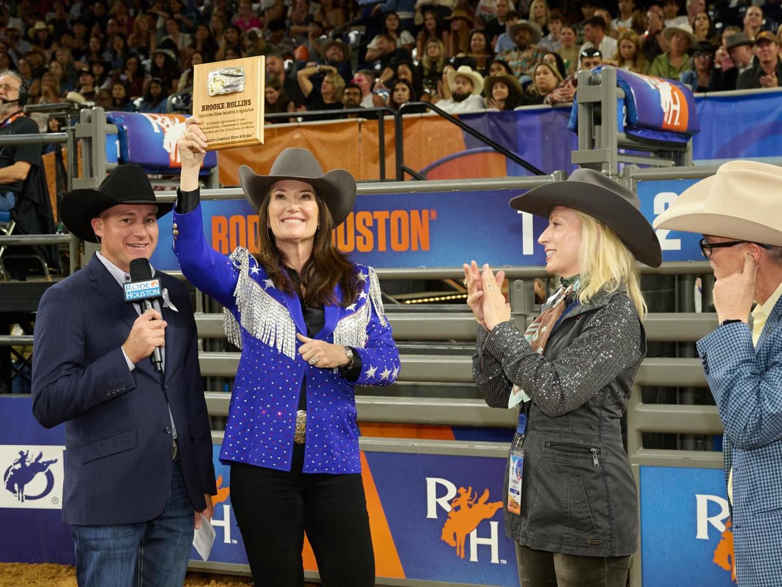 Secretary Brooke Rollins at the Rodeo