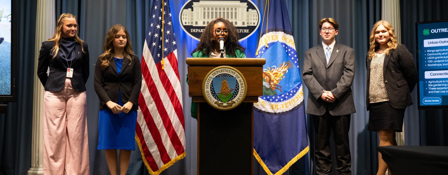 4-H’ers from around the nation met in Washington D.C. at the U.S. Department of Agriculture Headquarters