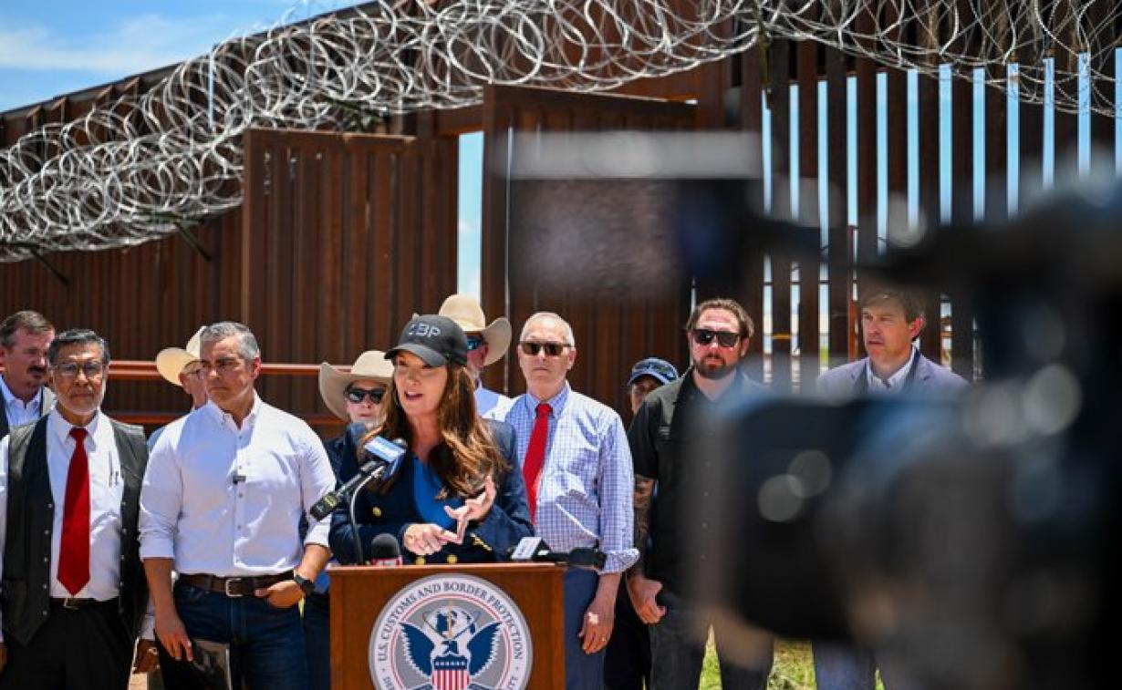 Secretary Rollins at the Port of Entry in Douglas, Arizona