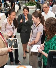 Demonstration of a Braille display keyboard