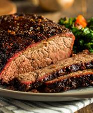 A plate of brisket