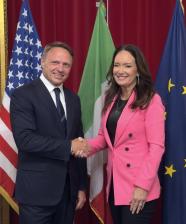 Secretary Rollins during her Italy trip