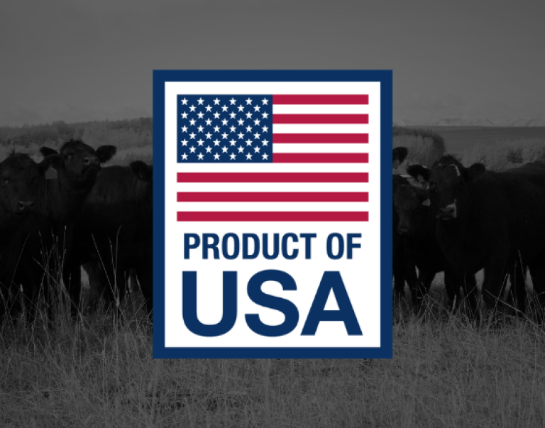 Product of USA label