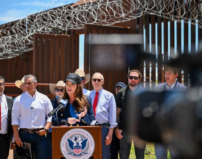 Secretary Rollins at the Port of Entry in Douglas, Arizona