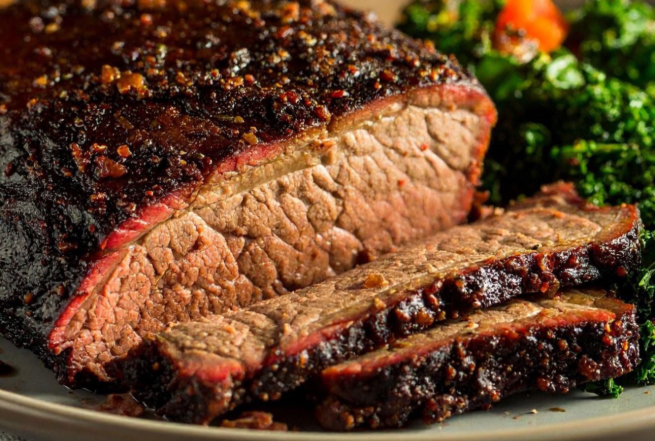 A plate of brisket
