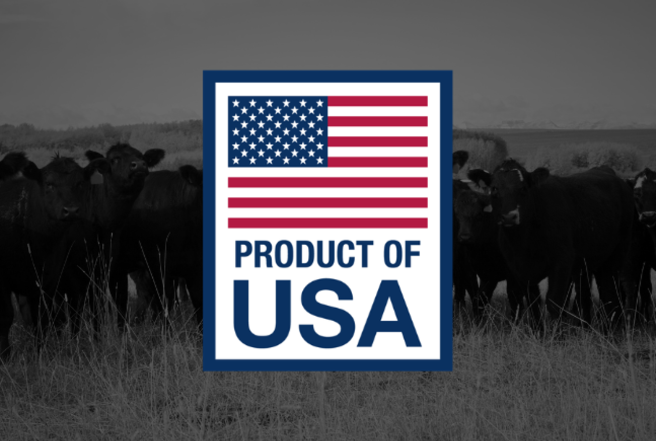 Product of USA label