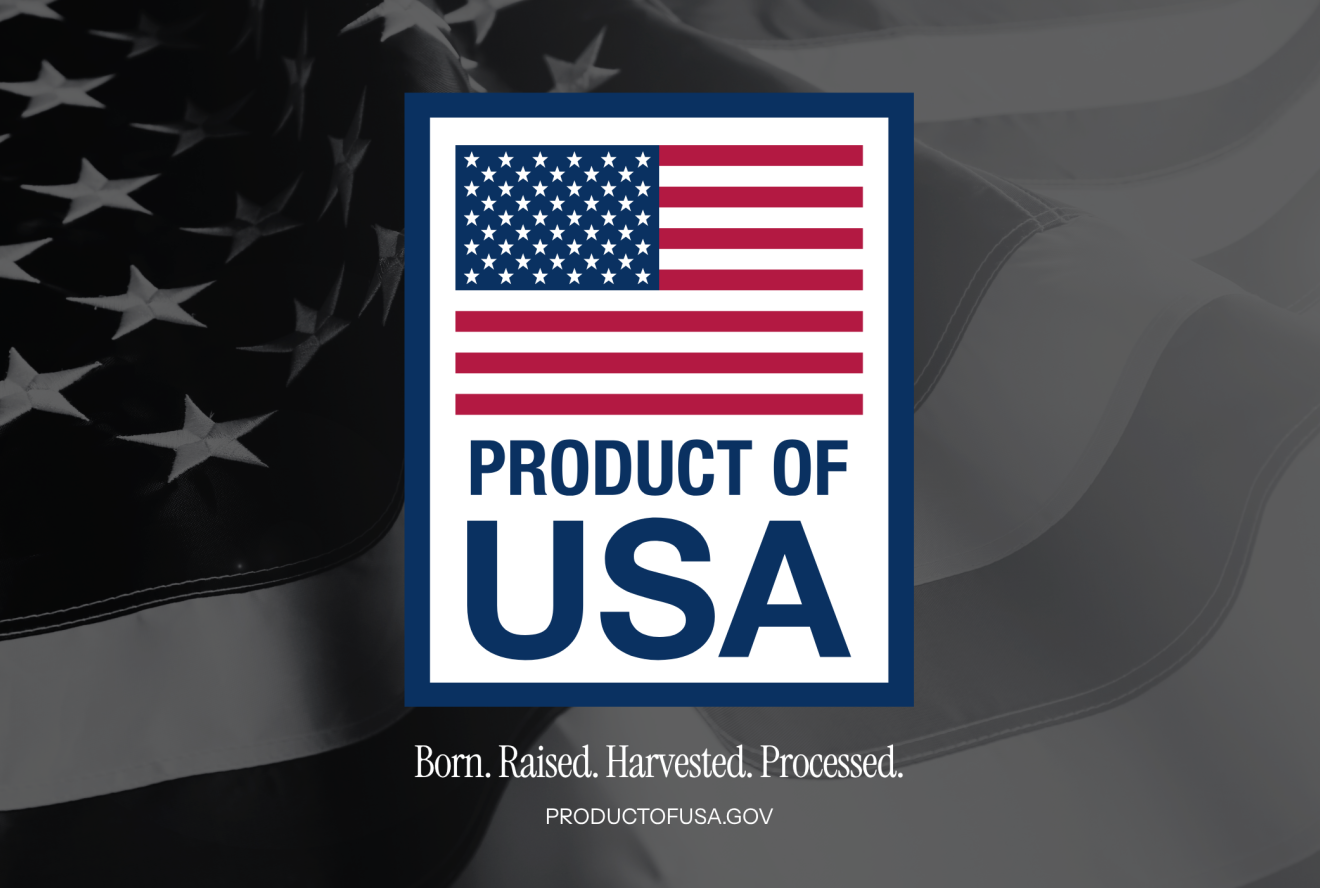 Product of USA label