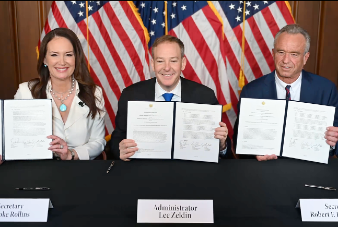 USDA Secretary Brooke Rollins, EPA Administrator Lee Zeldin, and HHS Secretary Robert F. Kennedy Jr.