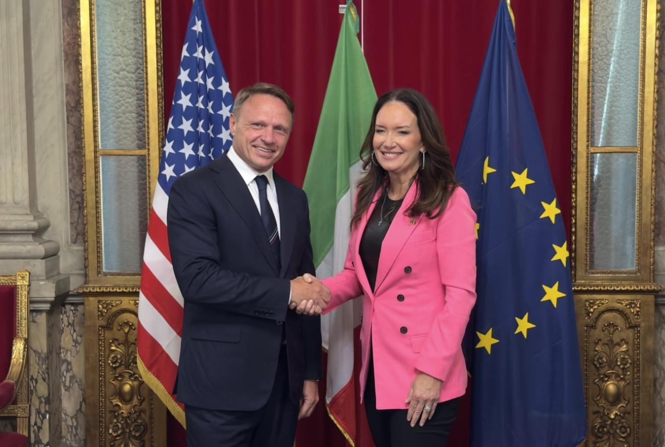 Secretary Rollins during her Italy trip